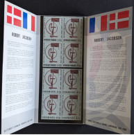 Robert Jacobsen France / Danmark, 2 Blocs De 4 Timbres - Other & Unclassified