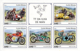 Guiné-Bissau 2018 - Course International TTde L'ile De Man - Triumph-BMW-MV Agusta-DMW-Honda - 5v Sheet Neuf/Mint/MNH - Motos