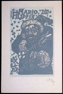 EX LIBRIS REMO WOLF Per MARIO DE FILIPPIS L24-F01 WINTER 1979 INVERNO - Exlibris