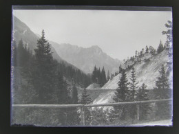 Ancienne Photo Négatif Plaque De Verre Col Du Pillon 1900 Ormont Dessus Dessous Gsteig Bei Gstaad Les Diablerets Aigle - Ormont-Dessus 