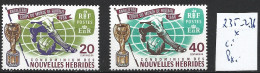 NOUVELLES-HEBRIDES 235-36 * Côte 7.50 € - Unused Stamps