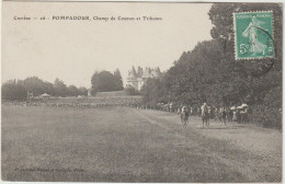 Dav : Correze : POMPADOUR :  Champ De  Courses Et Tribunes  , Chevaux  De  Courses - Arnac Pompadour