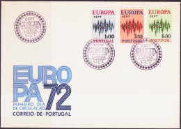 Portugal FDC 1972 Y&T N°1150 à 1152 - Michel N°1166 à 1168 - EUROPA - FDC