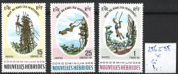 NOUVELLES-HEBRIDES 286 à 88 * Côte 6.50 € - Unused Stamps