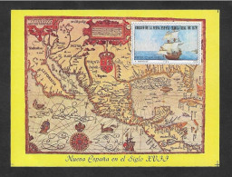 SE)1979 MEXICO, NEW SPAIN IN THE 17TH CENTURY, NAVIGATION SHIP 10P SCTC620, IMPERFORATED SS, MNH - Mexico