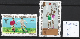 NOUVELLES-HEBRIDES 308-09 * Côte 3.50 € - Unused Stamps