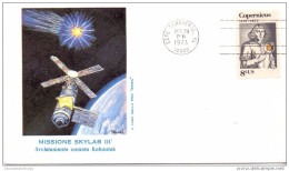 FDC - USA - MISSIONE SKYLAB III - AVVISTAMENTO COMETA KOHOUTEK - ANNO 1973- ANNULLO CAPE CANAVERAL FL - 29.12.1973 - Schmuck-FDC