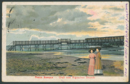 RIGAS JURMALA Vintage Postcard Rigaer Strand Riga Latvia - Lettonie