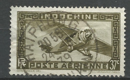 INDOCHINE PA N° 8A CACHET HAIPHONG / Aminci  / Used - Poste Aérienne