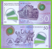 NICARAGUA 50 CORDOBAS 2021 P-211b UNC POLIMER NEW - Nicaragua