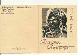 PAPUA - Carte De Voeux, Christmas Greetings From Papua, Yule Island, Mission Catholique - Papouasie-Nouvelle-Guinée