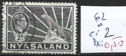 NYASSALAND 62 Oblitéré Côte 2 € - Nyasaland (1907-1953)