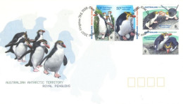 AUSTRALIA  : 2007, FDC STAMPS OF AUSTRALIAN ANTARCTIC TERRITORY, ROYAL PENGUINS. - Lettres & Documents