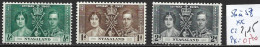 NYASSALAND 56 à 58 ** Côte 2.15 € - Nyassaland (1907-1953)