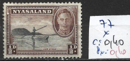 NYASSALAND 77 * Côte 0.40 € - Nyasaland (1907-1953)