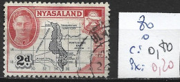 NYASSALAND 80 Oblitéré Côte 0.80 € - Nyasaland (1907-1953)