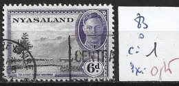 NYASSALAND 83 Oblitéré Côte 1 € - Nyasaland (1907-1953)