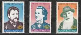 1989 - Personnalites Roumaines Mi 4555/4557  MNH - Neufs