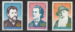 1989 - Personnalites Roumaines Mi 4555/4557  MNH - Ungebraucht