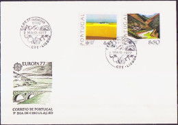 Europa CEPT 1977 Portugal FDC2 Y&T N°1340 à 1341 - Michel N°1360y à 1361y - 1bdpg - 1977