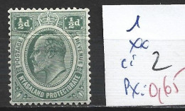 NYASSALAND 1 ** Côte 2 € - Nyassaland (1907-1953)