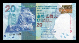 Hong Kong 20 Dollars HSBC 2010 Pick 212a Sc Unc - Hongkong