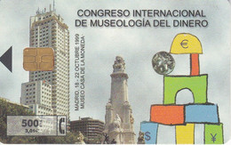 P-401 TARJETA DE MUSEO DEL DINERO DE FECHA 10/99 Y TIRADA 4500 - Emisiones Privadas