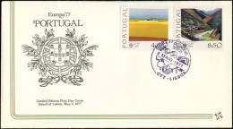 Portugal FDC1 1977 Y&T N°1340 à 1341 - Michel N°1360y à 1361y - EUROPA - 1bdpg - FDC