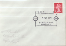 ETR FER 13 . Enveloppe PF . Angleterre . Grande Bretagne . Jubilé De La Ligne . Londres . 1979 . - Ferrovie & Pacchi Postali