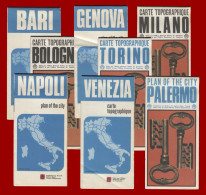 ITALY. Lot Of 8 City Plans, Old Tourism Editions, 260 Gr. [de038] - Dépliants Turistici