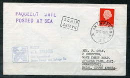 NIEDERLANDE - Schiffspost, Paquebot, Navire, Ship Letter, Ost. ANtwerpen + Cachet M.t.Thames - NETHERLANDS - Briefe U. Dokumente