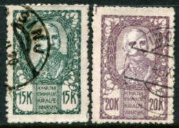 YUGOSLAVIA (SHS Slovenia) 1920 King Peter 15, 20 Kr. Used.  Michel 118-19 - Gebraucht