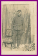 * Cp Photo - MASSY - Militaire Du 3 R.I. - 44e Batterie - Régiment - Poilu - G.V.C. - 1914 - Militaires - Massy