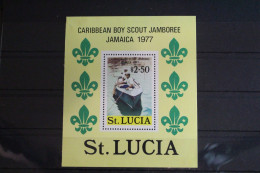 St. Lucia Block 12 Postfrisch Pfadfinder #FM266 - St.Lucie (1979-...)