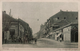 1908 Belgrade Street Restaurant And Street Watering Man I- VF 399 - Serbie