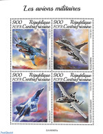 Central Africa 2019 Military Planes 4v M/s, Mint NH, Transport - Aircraft & Aviation - Aerei