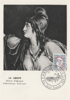 " MARIANNE DE COCTEAU " Sur Carte Commémorative De 1961 . N° YT 1282 Parfait état CM à Saisir !!! - Other & Unclassified