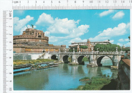 Roma, Rome - Ponte E Castel S. Angelo - Bridge And Castle S. Angel - Ponts