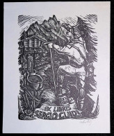 EX LIBRIS GIAN LUIGI UBOLDI Per SERGIO GUIDI L24-F01 - Ex-libris