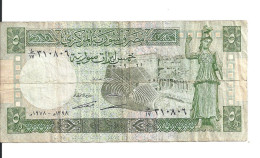 SYRIE  5 POUNDS 1978 VF P 100 B - Siria