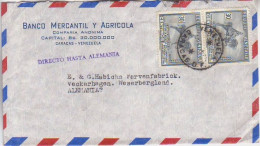 VENEZUELA. 1951/Caracas, Corner-cards Envelope/direct To Germany. - Venezuela