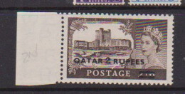 QATAR    1957    2R  On  2/6d  Black  Brown    MNH - Qatar