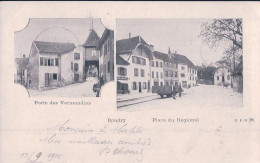 Boudry NE, Porte Des Vermondins, Place Du Régional, Chemin De Fer Et Wagon (EFN 28) - Boudry