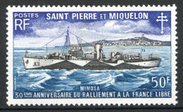 Réf 085 > SAINT PIERRE Et MIQUELON < N° 416 * < Neuf Ch -- MH * --- > Bateau Mimosa - Unused Stamps