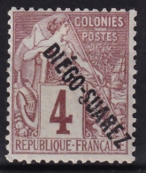 Diego Suarez, 1892 Y&T. 15, MH. - Unused Stamps