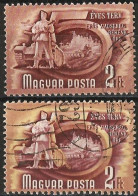 Hungary 1951 - Mi 1182 - YT 936B ( Five Years Plan : Military Equipment ) Two Shades Of Color - Varietà & Curiosità