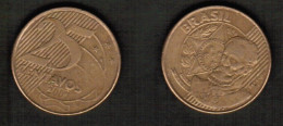 BRAZIL    25 CENTAVOS 2007 (KM # 650) #7695 - Brazilië