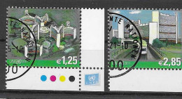 ONU, Nations-Unies, Vienne, Série Courante Batiments ONU 2011, Yv. 699/00 Oblitérés - Used Stamps