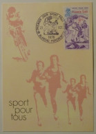 COURSE A PIED / CYCLISME - Sport Pour Tous - Carte Philatélique Avec Cachet 1er Jour BLANZAC PORCHERESSE - Athlétisme