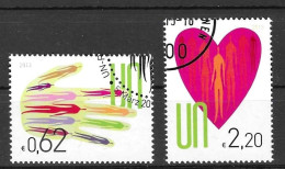 ONU, Nations-Unies, Vienne, Série Courante Silhouettes 2013, Yv. 774/75 Oblitérés - Gebraucht